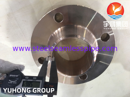 ASTM B151 C70600 Bakır Nikel Alaşımı Kalıp Flange Saldırma Boynuzlu Yükseltilmiş Yüz B16.5 Boru hattı için