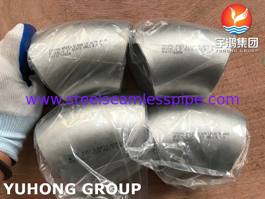 ASTM A403 WP304L Dirseği Paslanmaz Çelik Buttweld Fitting ASME B 16.9