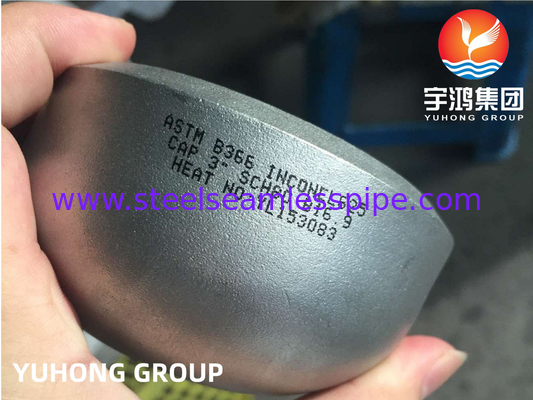 ASTM B366 Inconel 625 / UNS N06625 Son Kapağı Nikel Alaşımlı Çelik Buttweld Fitting