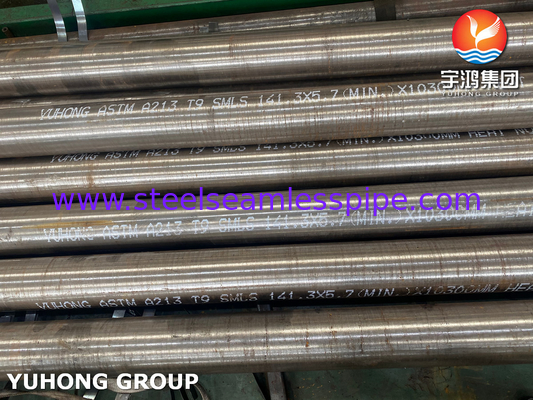 ASTM A213 Sınıfı T9 Alaşımlı Çelik dikişsiz boru Buhar Fırını İçin Pürüzlü Fin Boru