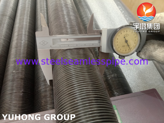 G Tipi Fin Tube Temel Malzemesi ASME B163 Malzemesi NO4400 Alüminyum Isı Değiştiricisi Buharlandırıcı Radyatörü