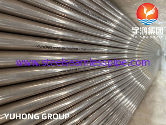 ASTM B111 ASME SB111 C70600 Bakır Nikel Hava Soğutucusu için Dikişsiz Tüp