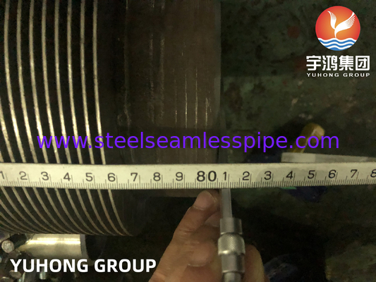 ASTM EN DIN ASTM A106 Gr.B A335 P5 P9 A312 TP304 317L Dikişli Fin Tubes