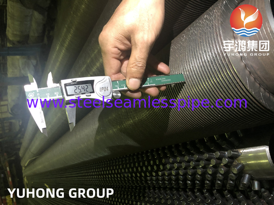 ASTM EN DIN ASTM A106 Gr.B A335 P5 P9 A312 TP304 317L Dikişli Fin Tubes
