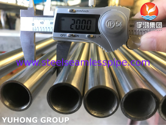 ASTM A269 TP316L Deniz suyu ekipmanları için parlak kızartılmış dikişsiz boru