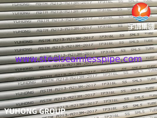 ASME SA213 TP316L 35x2x8000MM Sıcaklık Değiştiricileri için Dikişsiz Turşulu Kazan Tüpü