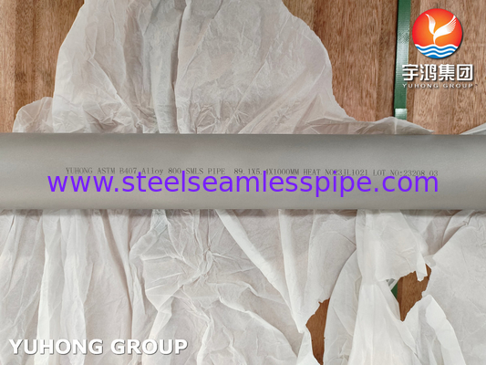 ASTM B407 UNS N08800 Incoloy 800 Nikel Alaşımı Dikişsiz Boru ABS Onaylandı