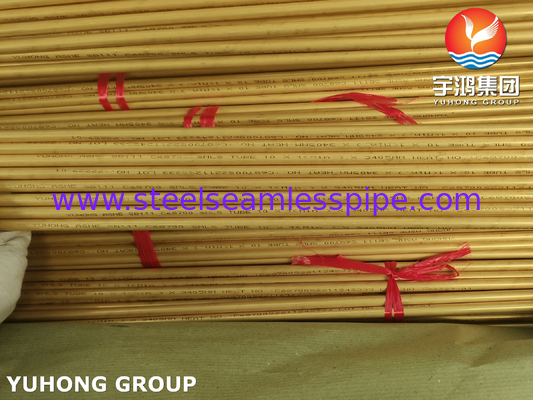 ASME SB111 C68700 Deniz suyunun tuzsuzlaştırılması için dikişsiz tunç borular