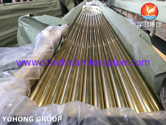 ASME SB111 C44300 Admiralty Brass Tube O61 Isı Değiştiricisi için Soğuk Bitirilmiş