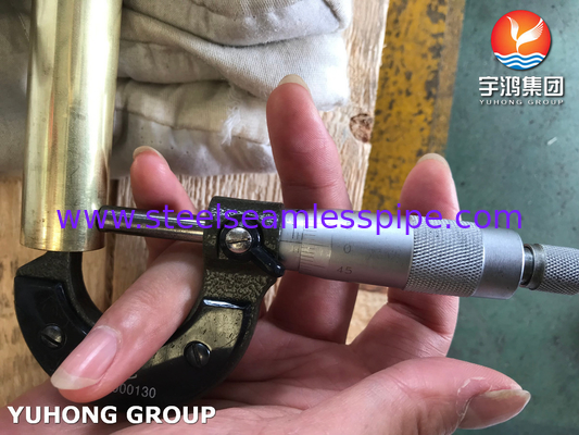 ASME SB111 C44300 Admiralty Brass Tube O61 Isı Değiştiricisi için Soğuk Bitirilmiş