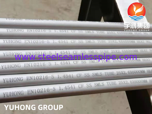 ASTM A312 TP321H Paslanmaz çelik dikişsiz boru Petrokimya için