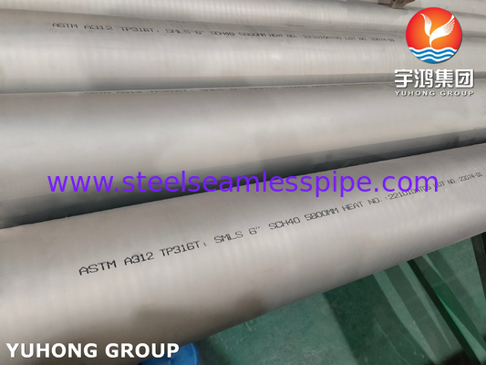 ASTM A312 TP316L Paslanmaz Çelik Dikişsiz Boru Petrol, Gaz İçin