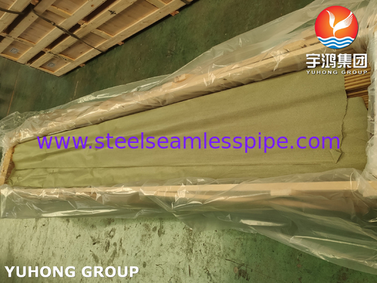 ASME SB111 C68700 Alüminyum Pirinç Dikişsiz Boru O61 Isı Eşanjörü Boru Demeti İçin