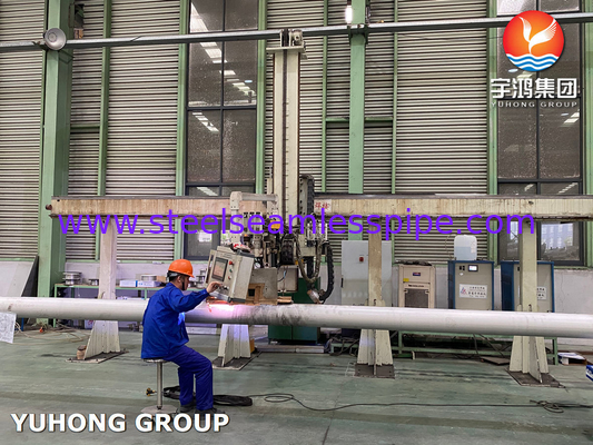 Astm A358 Cl.1 Cl.3 Tp304h Paslanmaz çelik kaynaklı boru düz uç