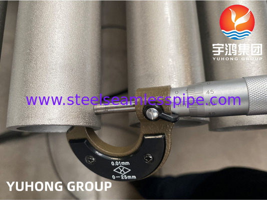 Kazık borusu Nikel Alaşımı ASTM B407 Alloy 800 800H 800HT Tube bundle için Uygulama