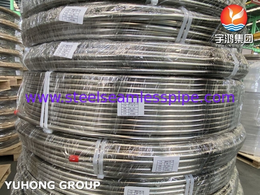 ASTM A269 TP316/316L Paslanmaz Çelik Isı Değiştiricisi Bobin tüpü Parlak Annealed