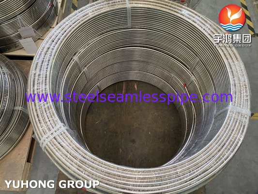ASTM A269 TP316/316L Paslanmaz Çelik Isı Değiştiricisi Bobin tüpü Parlak Annealed