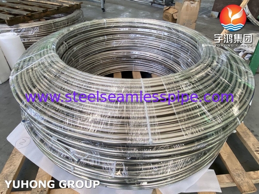 ASTM A269 TP316/316L Paslanmaz Çelik Isı Değiştiricisi Bobin tüpü Parlak Annealed