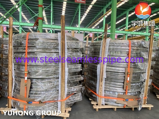 ASTM A269 TP316/316L Paslanmaz Çelik Isı Değiştiricisi Bobin tüpü Parlak Annealed