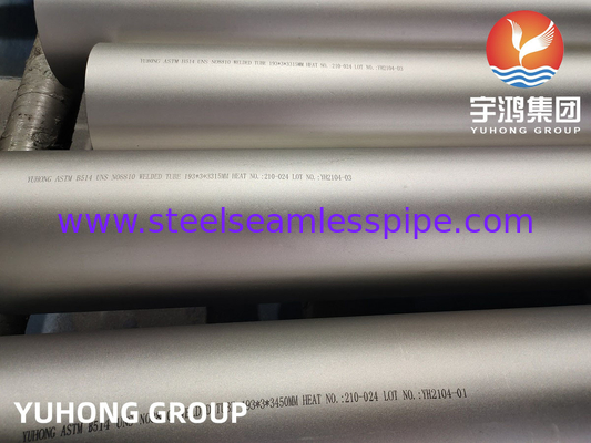 ASME SB514 Incoloy 800H Weld Tube, genel koroziv hizmet için nikel-demir-krom alaşımlı çelik