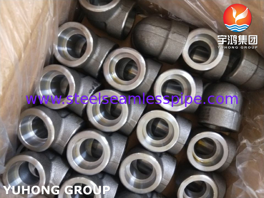 ASTM A105 Karbon Çelik Fittings Socket Weld 90Deg LR Elbisler 3000LBS ASME B16.11