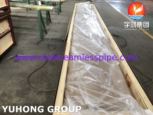 ASME SB111 C70600 C68700 C71500 C44300 Dikişsiz tüp 100% HT 15.88 X 1.24 X 6096MM