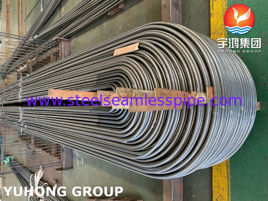 ASME SA213 TP316Ti Paslanmaz Çelik U Bend Tüp 1.65mm Min Kalınlığı