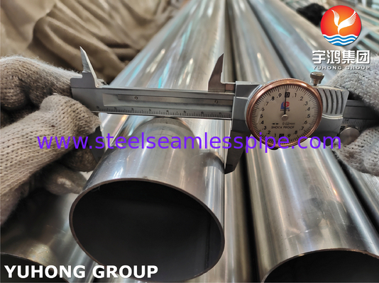 ASTM A249 TP304 1.4301 Sıcaklık Değiştiricisi için Parlak Kaynatılmış Paslanmaz Çelik Kaynatılmış Tüp