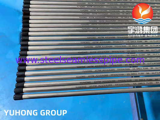 ASTM A213 TP316L paslanmaz çelik parlak kızartılmış tüp enstrümantasyon tüpleri