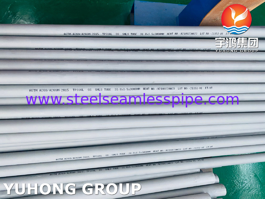 ASTM A269 316L paslanmaz çelik kazan tüpü genel korozyona dayanıklı hizmet için