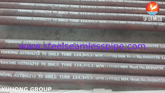 ASME SA213 T9 Ateşli Fırın için Alloy Çelik Dikişsiz Tüp Ateşli Isıtma Konveksiyon Tüpleri Işıcı Tüpler