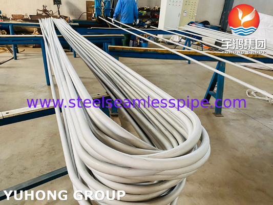 ASME SA213 TP316L 1.4404 Isı Değiştiricisi İçin Dikişsiz Paslanmaz Çelik U Bend Tüp