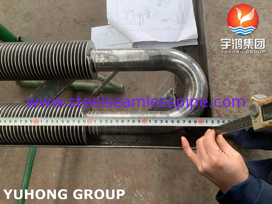 Karbon Çelik U Bend HFW Fined Tube ASTM A106 Gr.B Isı değiştiricisi için