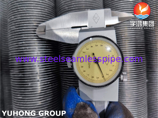 Sıcaklık Değiştiricisi Fined Tube, Extruded type, ASTM A213 TP304 with Aluninum 6063