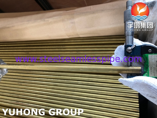 ASTM B111 C68700 / CuZn20Al2 Isı Değiştiricisi İçin Dikişsiz Alüminyum Bakır Tüp