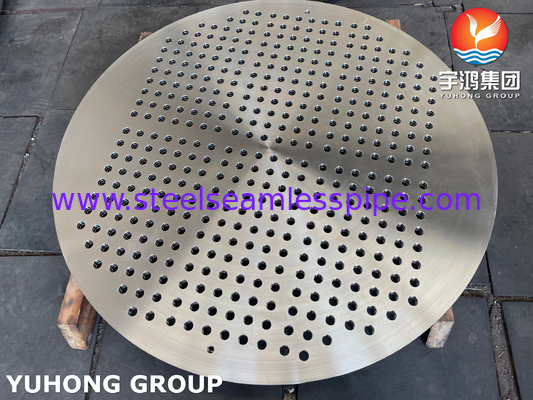 ASTM A182 F316L / 1.4404 Paslanmaz çelik boru plağı ısı değiştiricisi boru plağı
