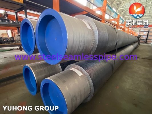 Fined Pipe ASTM A312 TP347H SS Ekonomisör için Sabit Fin Tube