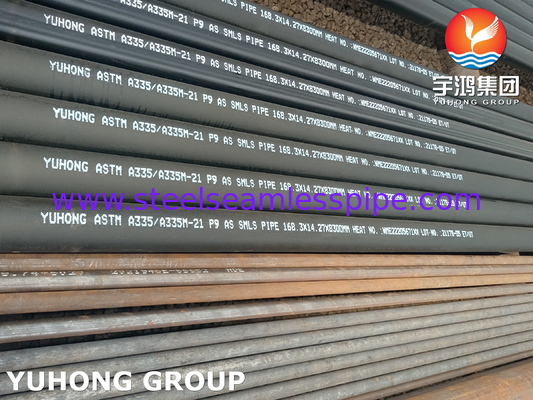 ASTM A335/ ASME SA335 P9 Alaşımlı çelik dikişsiz boru fırın yakılmış ısıtıcı boru