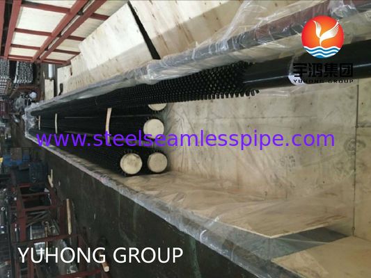 Yüksek frekanslı kaynak için kum püskürtülmüş oval tüp şekli ASTM A335 P9 Potted Fined Tube