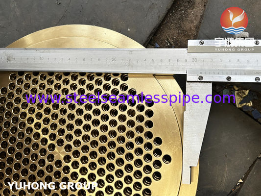 Denizli Brass C46400 Tubesheet B171 Cuzn36sn1 Denizli Isı Değiştiricisi için