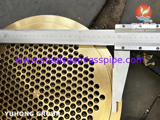 Denizli Brass C46400 Tubesheet B171 Cuzn36sn1 Denizli Isı Değiştiricisi için