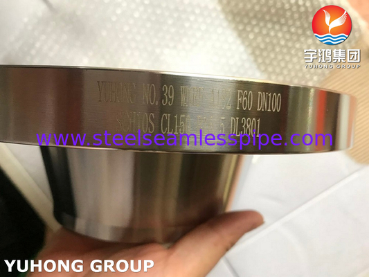 ASTM A182 F60 Dupleks Çelik Kalınlaştırılmış Flanş Saldırma Boynuzlu Yükseltilmiş Yüz / WNRF