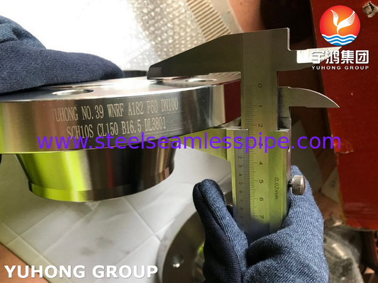 ASTM A182 F60 Dupleks Çelik Kalınlaştırılmış Flanş Saldırma Boynuzlu Yükseltilmiş Yüz / WNRF
