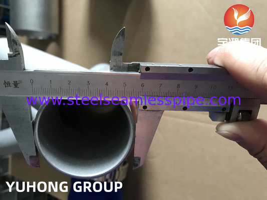 ASTM A815 UNS S31803 Dupleks Çelik Boru Bağlantısı 45 Derece Y Yan Tee