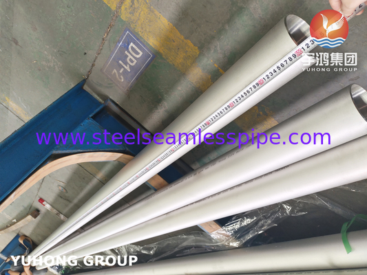Paslanmaz Çelik Dikişsiz Boru, ASTM A312 TP316Ti, B16.10 ve B16.19, 6M, PE / BE, SICAK YÜZEY