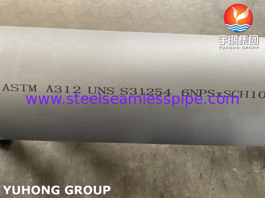 ASTM A312 UNS S31254 254SMO /1.4547 Yüksek Mo Austenitik Paslanmaz Çelik Dikişsiz Boru