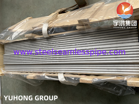 ASME SA789 S32205 19.05x2.11x6100MM Çift çelik dikişsiz boru ısı değiştiricisi hava soğutucu kondansör buharlaştırıcı