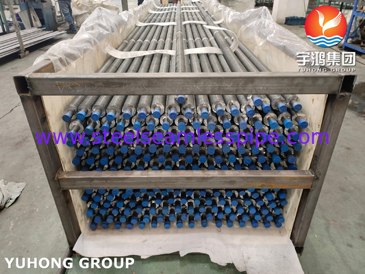 ASTM A179 Karbon Çelik Fin Tube Al Fin Material For Air Cooler