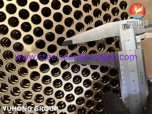 ASTM B171 / B171M UNS C46400 Isı Değiştiricisi için Donanma Bakır Tüp Yaprakları