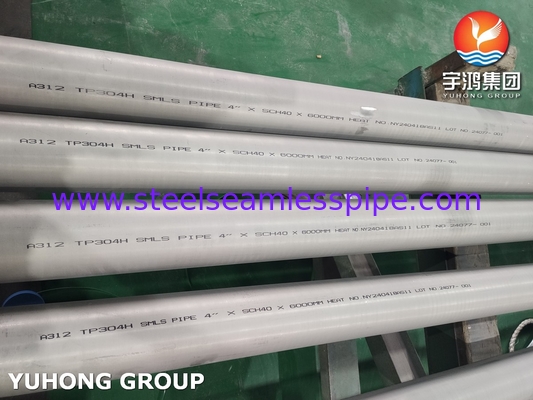 ASTM A312 TP304H Yüksek Güçlü Paslanmaz Çelik Dikişsiz Boru